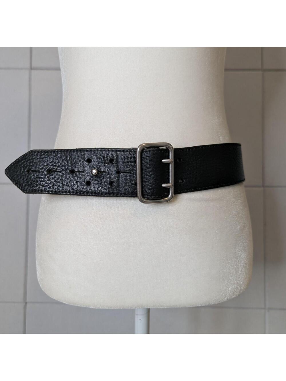 Brave Beltworks leather wide double prong belt